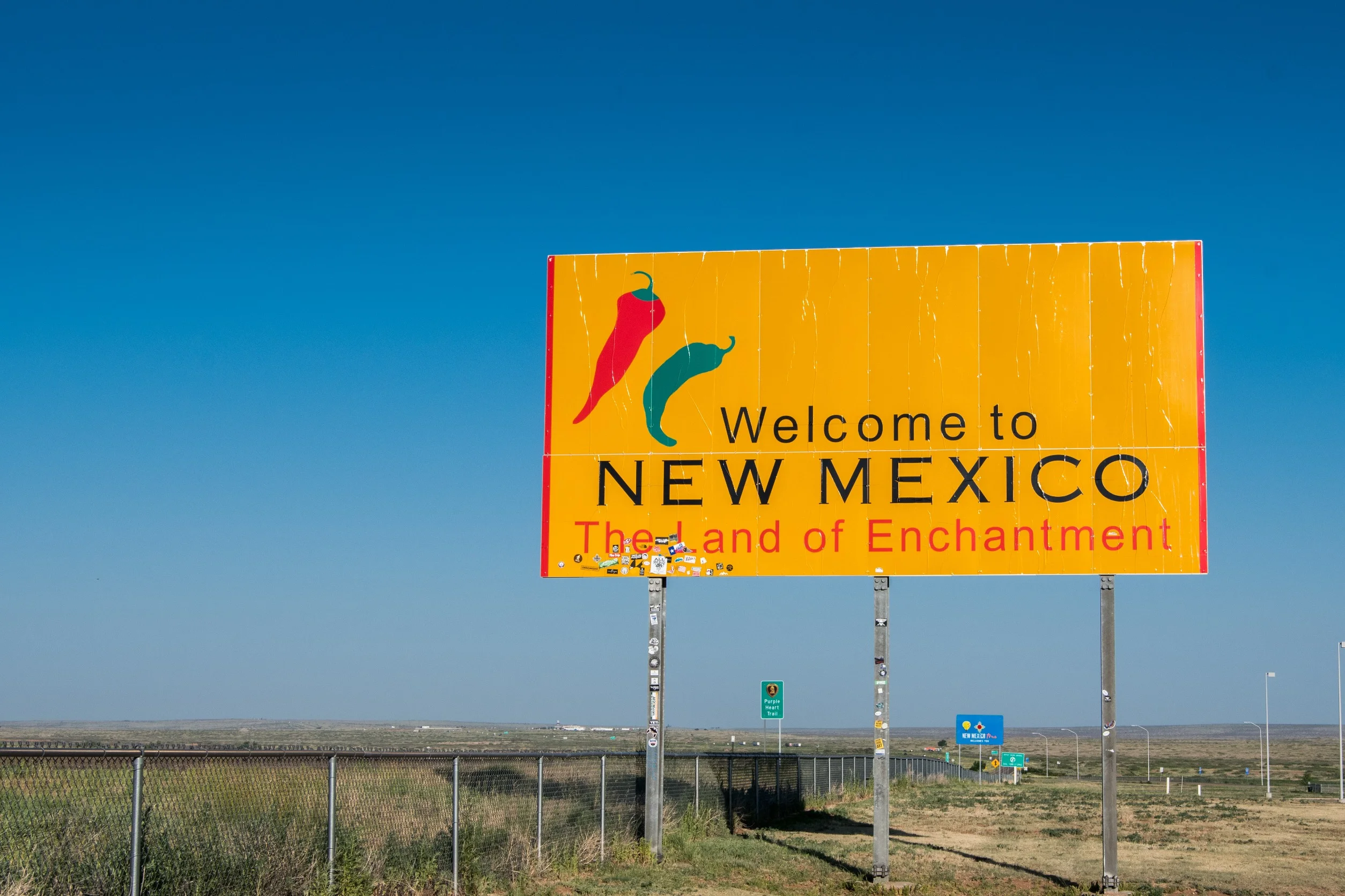 New Mexico Welcome Sign