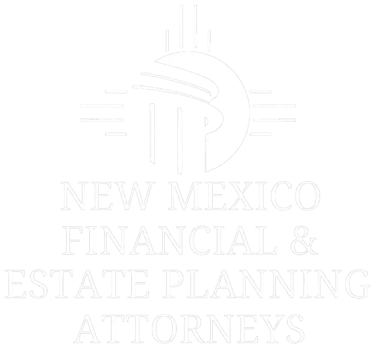 White logo for New Mexico Financial & Estate Planning Attorneys